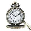 DEFFRUN Vintage Transportation Classic Analog Quartz Pocket Watch