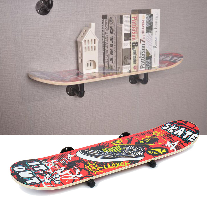 60*15cm/80*20cm Skateboard Style Wall Mounted Hanger Storage Rack Organizer Wall Shelf Bracket