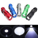 3Pcs 3Colors MECO Q5 500LM Multicolor Zoomable Mini LED Flashlight 14500/AA