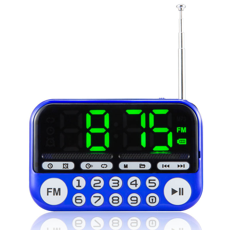 Portable Speakers Outdoor Dancing Speaker TF card USB FM Radio Music Clock