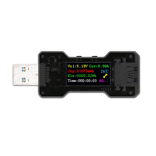 FNB18 32V 160W USB3.0 Tester DC Digital Voltmeter Amperimeter Current Voltage Meter Amp Volt Ammeter Detector Power Bank Charger Indicator with Color Screen