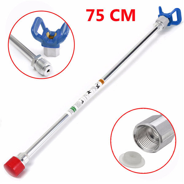 75cm Airless Paint Sprayer Gun Tip Extension Rod With Blue Tip Guard For Wagner Titan