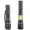 XANES 1615  T6 + COB 1000Lumens 5Modes Front & Side Lights Zoomable Tactical LED Flashlight with