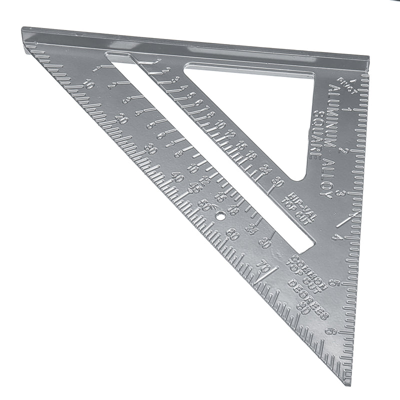 Aluminum Alloy 7 Inch Metric Triangle Angle Ruler Woodworking Square Layout Tool