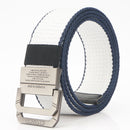 AWMN 2SD 125CM Nylon Tactical Belt Outdoor Leisure Double Zinc Alloy Waist Belts