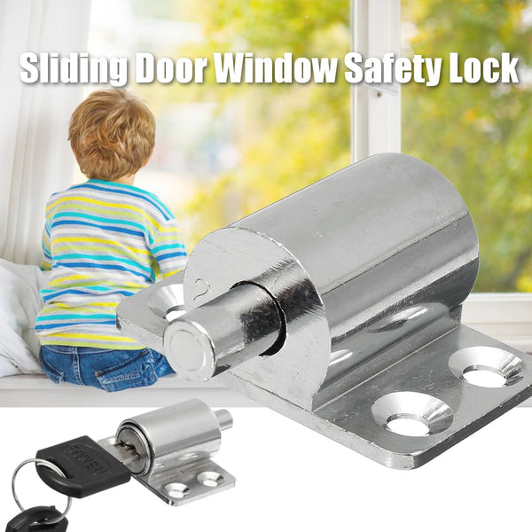 Aluminum Alloy Sliding Door Window Restrictor Lock Children Safety Catch