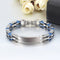 Trendy Stainless Steel Chain High Polished Silicone Cool Gift Bracelet for Men