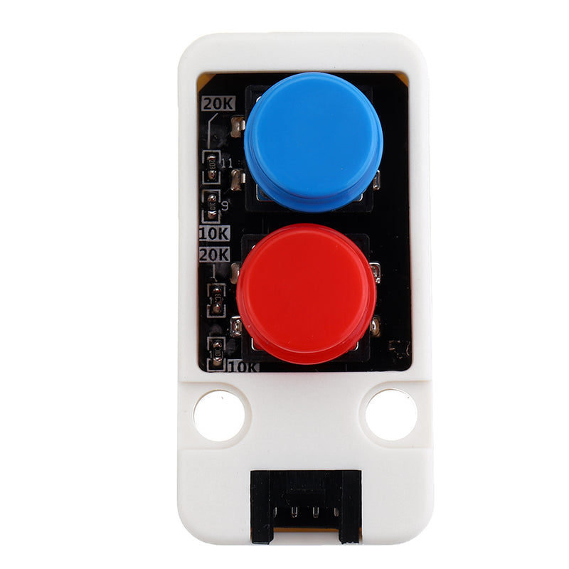10pcs Mini Dual Push Button Switch Unit with GROVE Port Cable Connector Compatible with FIRE /M5GO ESP32 Micro