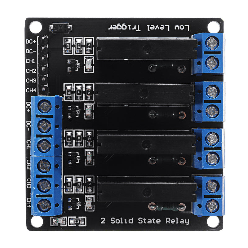 4 Channel DC 12V  Relay Module Solid State High and low Level Trigger 240V2A