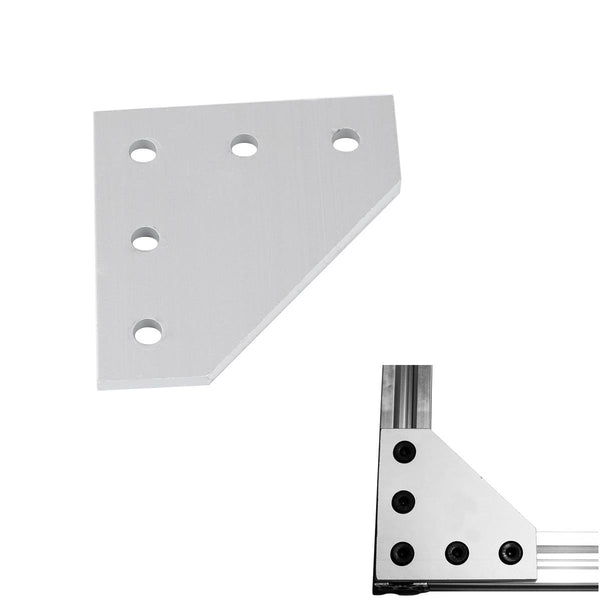 V-Slot Heavy Type 90 Joint Plate Aluminum T4*60*60mm M5 Thread for 3D Printer