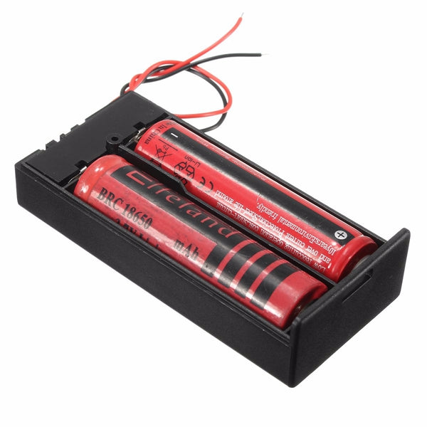 Plastic Battery Holder Storage Box Case Container ON/OFF Switch For 2x18650 Batteries 3.7V