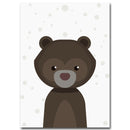 Cartoon Fox Animal Canvas Poster Nordic Art Prints Baby Kids Room Wall Sticker Decor