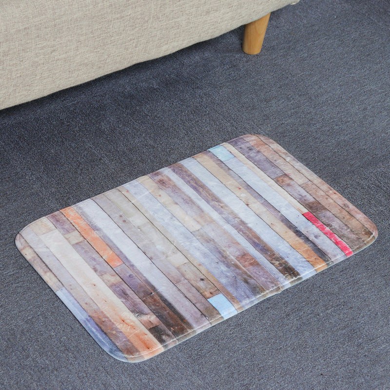 40X60cm Bathroom Shower Curtain Modern Rustic Wood Wall Waterproof Bathroom Liner Shower Curtain