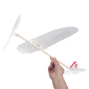 ZT Model 20Inches Assembly Elastic Rubber Band Powered DIY Foam Plane Kit Aircraft Model Educational Toy