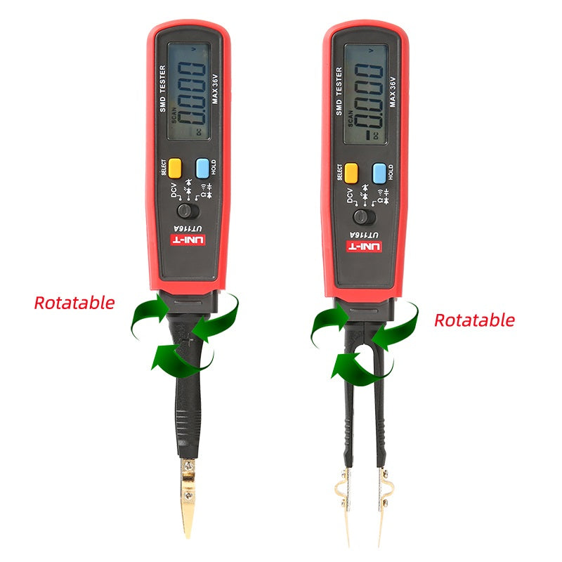 UNI-T SMD Multimeter UT116A UT116C Auto Range Resistance Capacitance Diode(RCD) LED Zener DCV Continuity Battery Tester Meter
