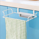Kitchen Storage Rack Multi-purposes Wall Hanging Rack Door Back Garbage Bag Debris Hook