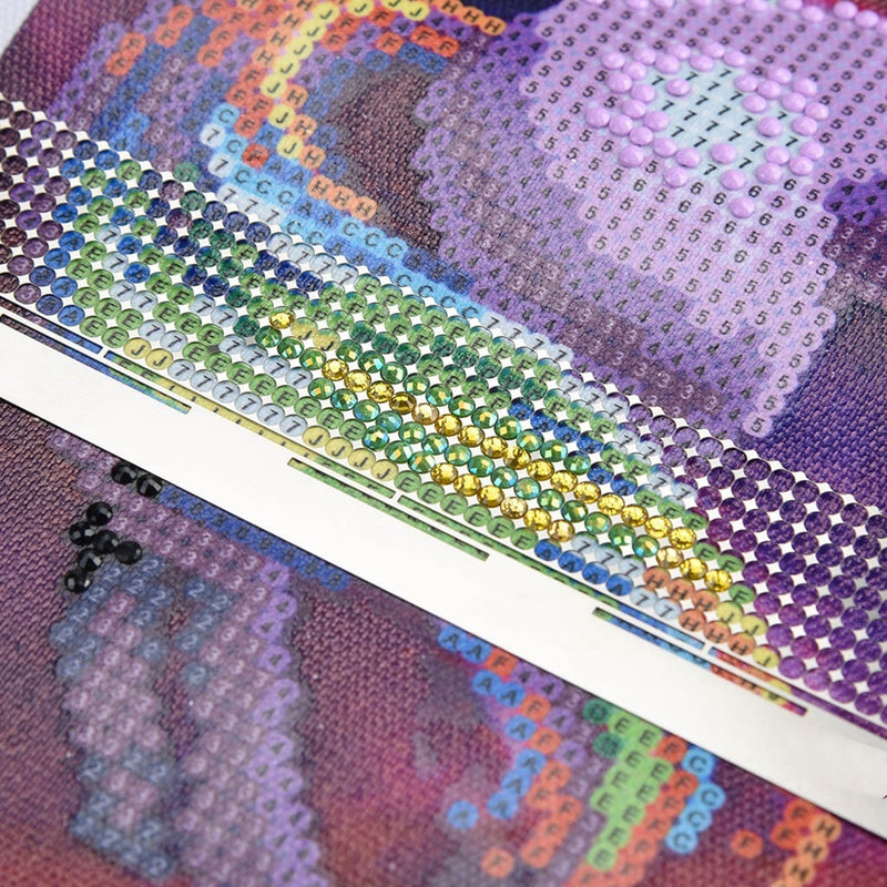 5D DIY Diamond Painting Embroidery Paste Sticker Dotting Point Anti-stick Drilling Straight Ruler Tools Accessory