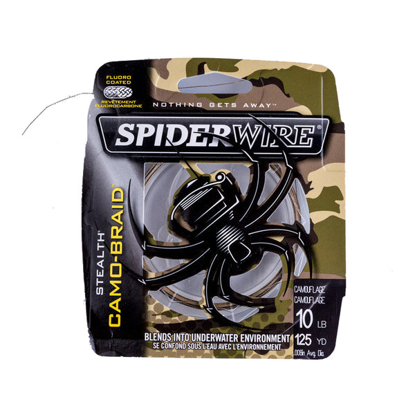 Spiderwire STEALTH #1.2 114m 3.6kg Power PE Fishing Line Camo Fishing Braid Line Pesca