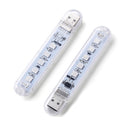 LUSTREON Mini USB 2W SMD5050 RGB 5 LED Camping Night Light for Power Bank Notebook Computer DC5V