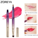 Portable Double Head Makeup Brushes Retractable Lip Brush Rayon Lip Gloss Brush Beauty Tools