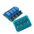 2Pcs Geekcreit 5V 4 Channel Relay Module PIC ARM DSP AVR MSP430 Blue