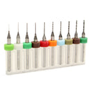 Drillpro DB-P6 10pcs Hard Alloy Tungsten Steel Micro PCB CNC Drill Bits For Circuit Boards