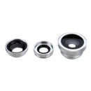 4 in 1 Universal 8X Telescope Wide Angle Fisheye Macro Lens for Smartphone