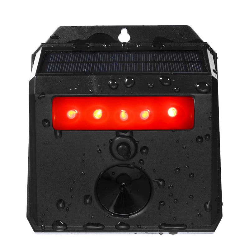 Garden Ultrasonic PIR Sensor Solar Animal Dispeller Dog Repeller W/Light Animal Repeller