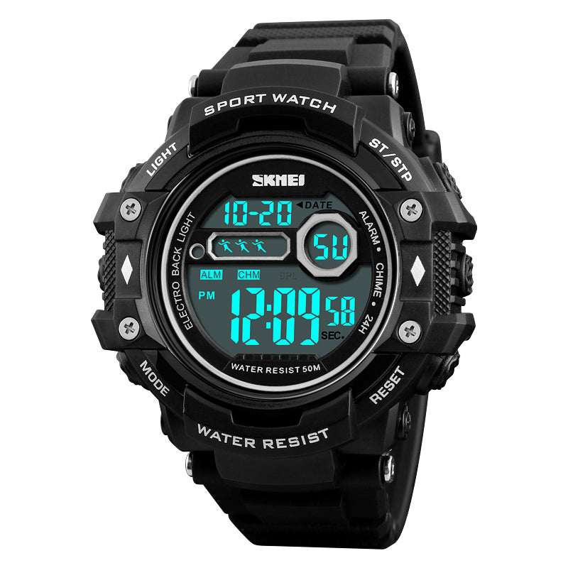 SKMEI 1325 Electronic Chronograph Digital Watch Calendar Alarm Men Sport Watches