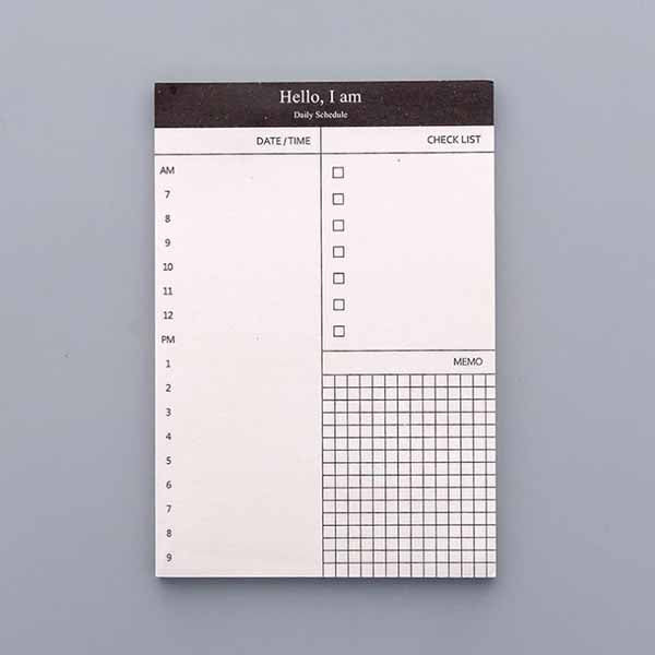 Simple Business Day Plan This Scratch Pad Can Tear Notebook Office Desk Schedule Memo Stationery 10 Pcs
