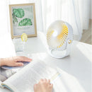 Well Star WT-F12 Portable Mini USB Fan Air Cooling Fan 360 Rotating Fan Chargable Air Cooler Silent Cooling Fans With USB Cable For Home Office Student Dormitory Outdoors