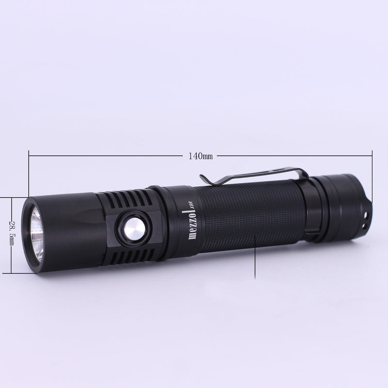 Mezzol X8R-A XPH35 1700Lumen USB Rechargeable Flashlight 18650/21700 Flashlight