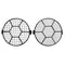 5.75'' Motorcycle LED Headlights Football Grill Cover Protector For Harley Cruiser