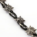 Ethnic Cuff Bracelets Wolf pendant Wax Rope Elasticity Bangle Bracelet Retro Jewelry for Men