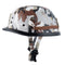 BYB Retro Cruiser Half Face Helmet Motorcycle Riding Leather Camouflage/Black