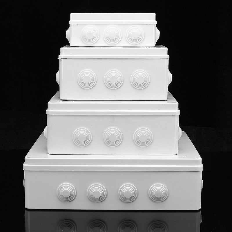 Dustproof Waterproof IP65 Junction Box Universal Electrical Enclosure Cable Case Junction Case Electrical Project Enclosure White