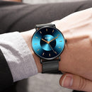 DOM M-1289BK Fashion Men Watch Light Luxury Slim Dial Waterproof Quartz Watch