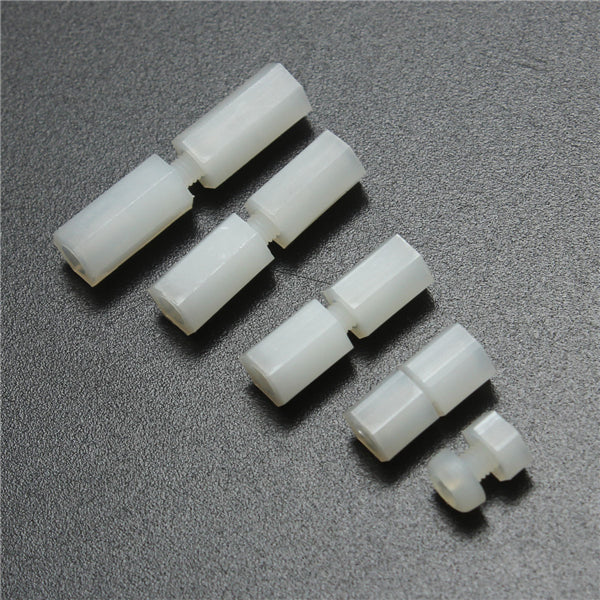 Suleve M3NH9 M3 Nylon Screw White Hex Screw Nut Nylon PCB Standoff Assortment Kit 300pcs
