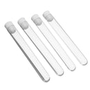 Mrosaa 50Pcs Plastic Transparent Test Tube With Cap 12x100mm Test Tubes Vials Push Caps