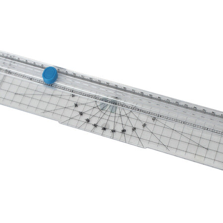 OT410 A4 Paper Cutter Straight Ruler Safe Clear Scale for A4 Paper Document Photo Cutting