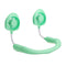 Portable USB Rechargeable Fan Neckband Lazy Neck Hanging Dual Cooling Mini Fan