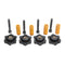 4Pcs M5 Heated Bed Leveling Screw + M5 Nuts +  8*25mm Yellow Spring for 3D Printer Part Hotbed