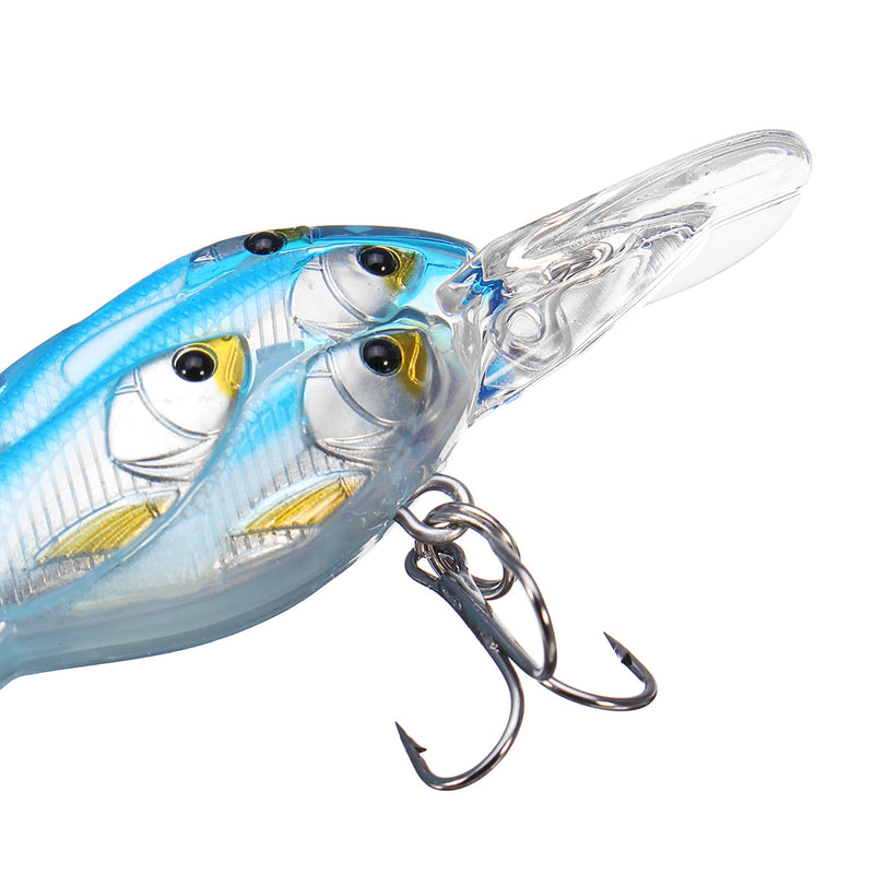 ZANLURE 5Pcs/Set 7cm 6.2g Fishing Lure Crankbaits Hook Fish Crank Tackle Lipless Swimbait Hard Lures