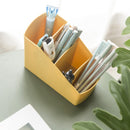 Desktop 4 Grids Pen Holder Storage Box Stationery Cosmetics Makeup Brushes Holder Sundries Organizer Office Home School Supplies