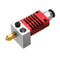 Silver/Red Color  V6 1.75mm All Metal J-Head Hotend Remote Extruder Kit with Heating Tube
