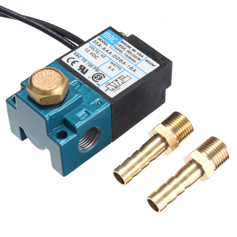 3 Port Electronic Boost Control Solenoid Valve For ECU 3-Port PWM DC12V 120 PSI