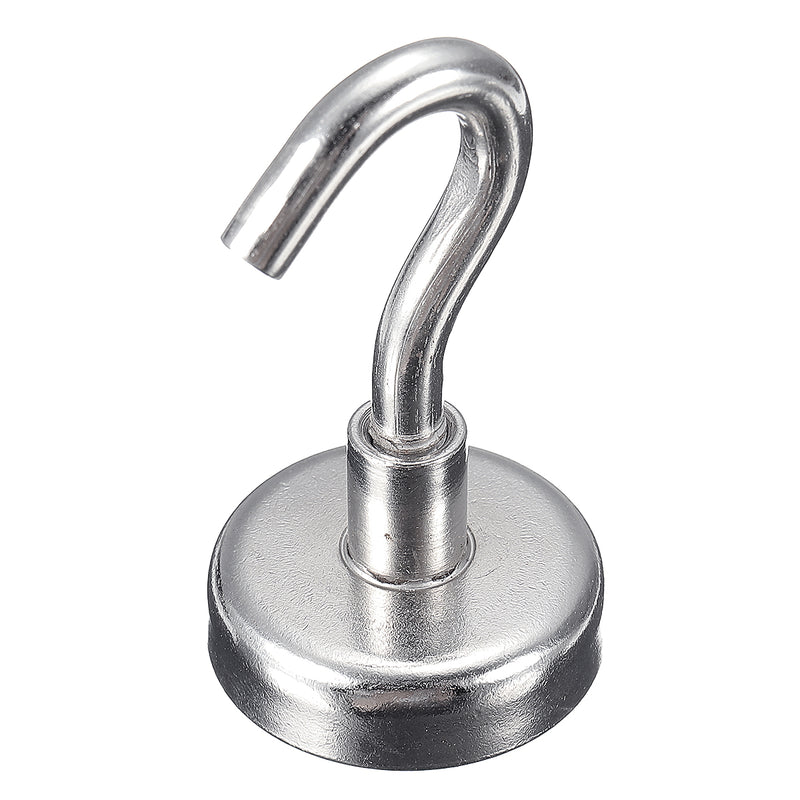 6pcs 25mm Rare Earth Neodymium Magnet 22kg Magnetic Hanging Hooks Holder