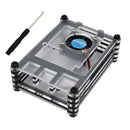 Acrylic Case with Cooling Fan for Raspberry Pi 4 Model B