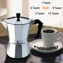 Moka Espresso Coffee Maker Machine Aluminum 3cup/6cup/9cup Italian Stove Top percolator Pot Tool