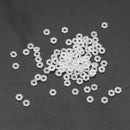 Suleve M2NN1 100Pcs M2 White Nylon Hex Nut Nuts